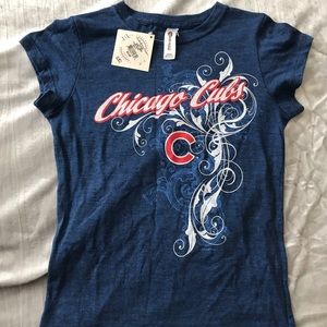 CHICAGO Cubs blue fitted T shirt